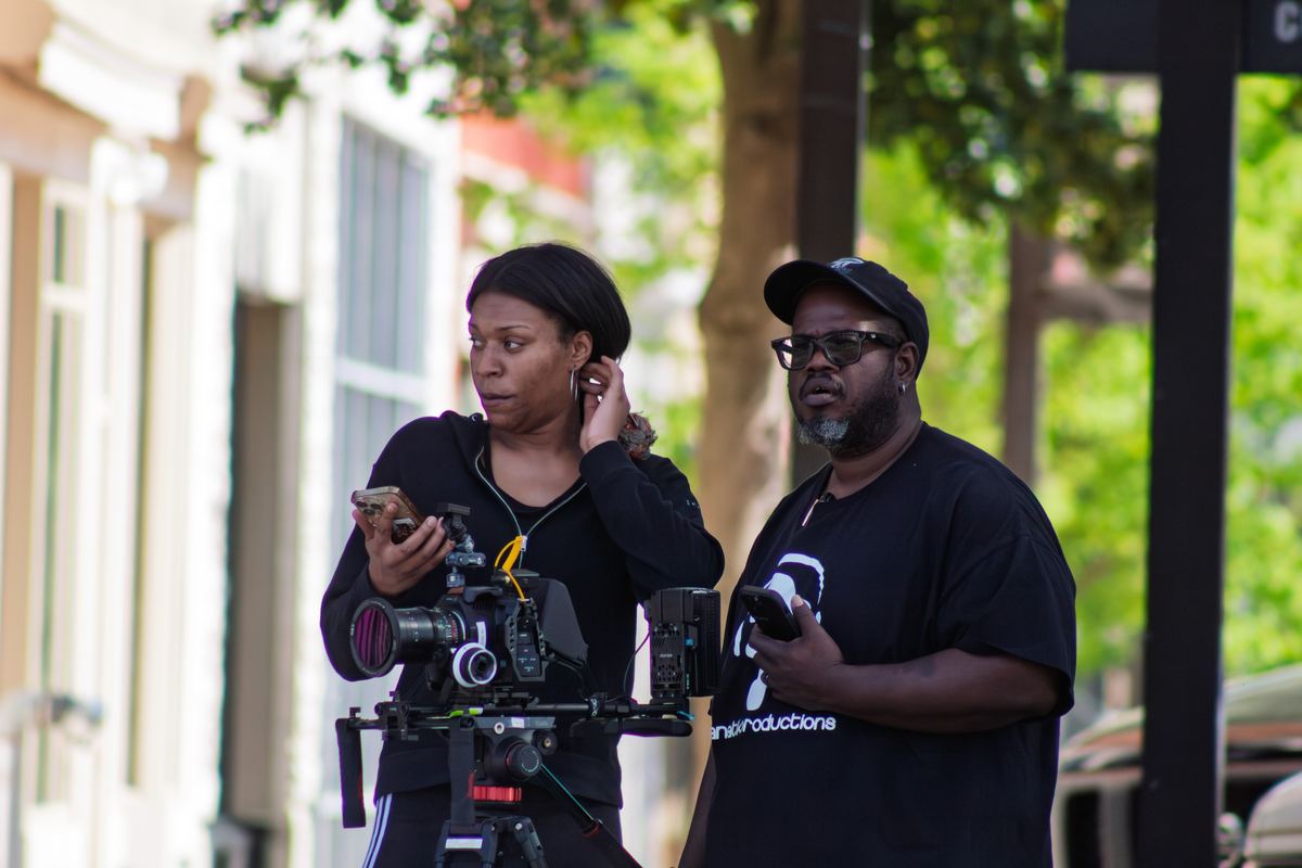 Between takes